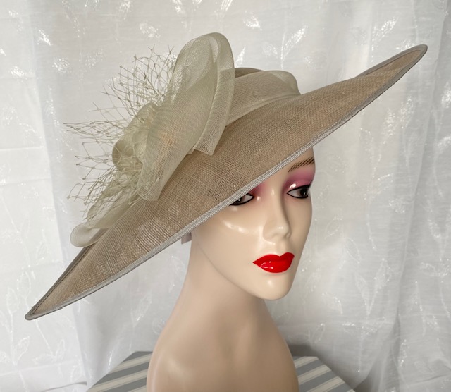 Pale Taupe Hatinator **New for 2023** – Hat Hire & Accessories by Neve